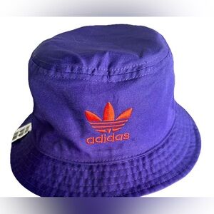 Adidas Originals HBE Reversible Bucket Hat Cap Allover Print Black/Solid Purple
